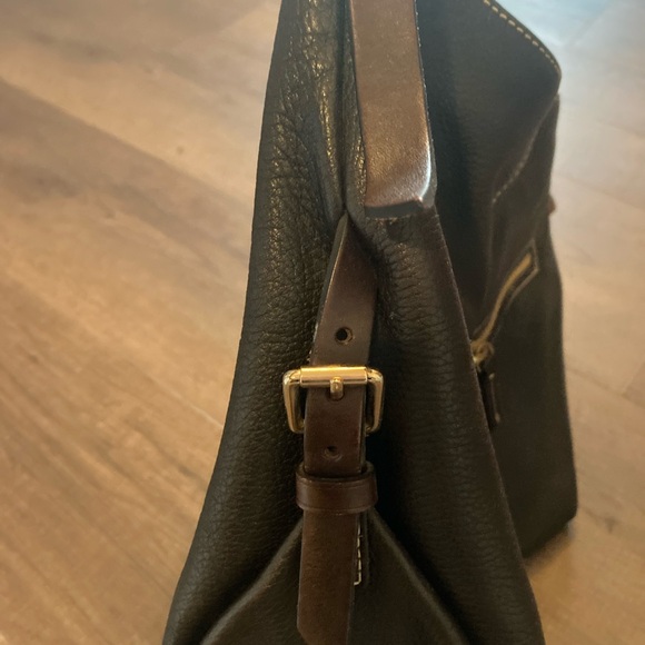 Dooney & Bourke Dark Brown Handbag with Gold Accents - Picture 2 of 7